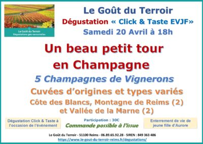 Annonce Click & Taste EVJF 20.04.24